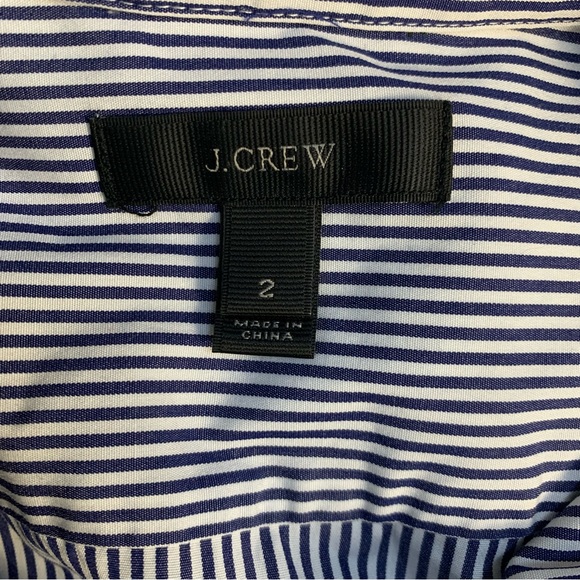 J. Crew Blue Endless Stripes Button Down Shirt - Picture 10 of 10